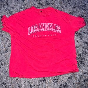 Los Angeles pink tee